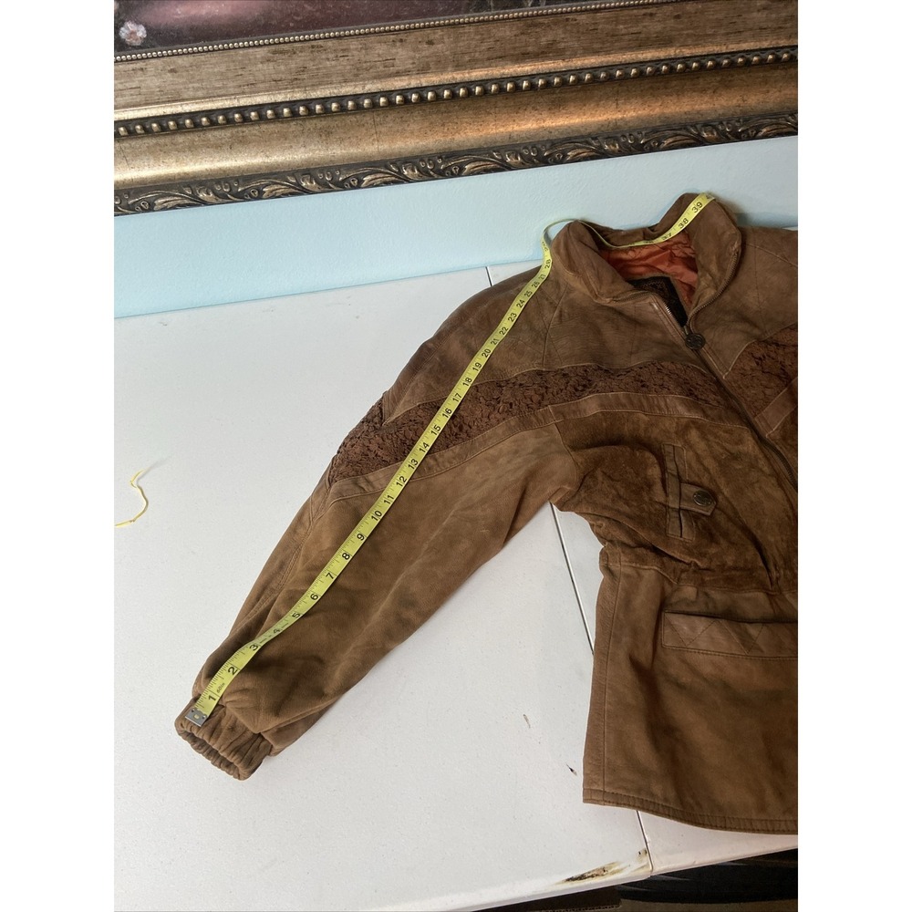 Winlit Western Jacket Womens Leather Small Brown Cowgirl - Picture 5 of 7